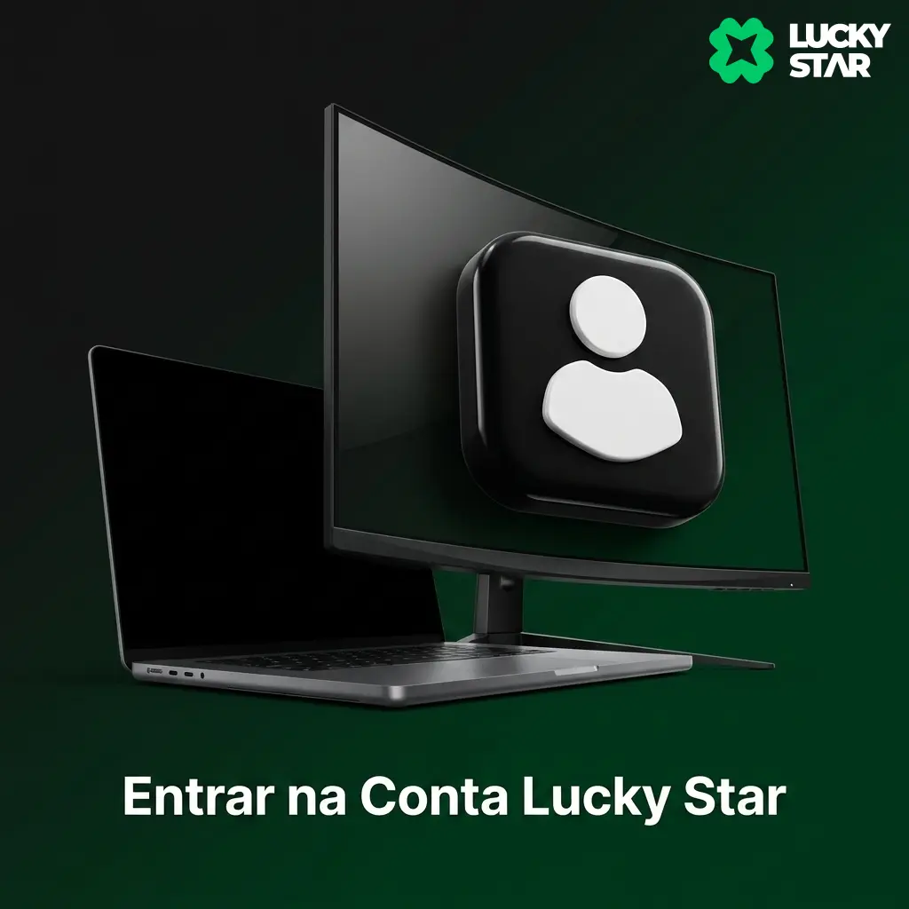 Clique no botão para ir à página inicial da Lucky Star e acessar sua conta de forma direta.