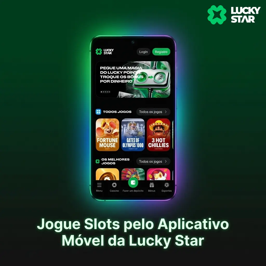 Baixe o aplicativo móvel oficial da Lucky Star para Android e acesse o lobby completo de caça-níqueis.
