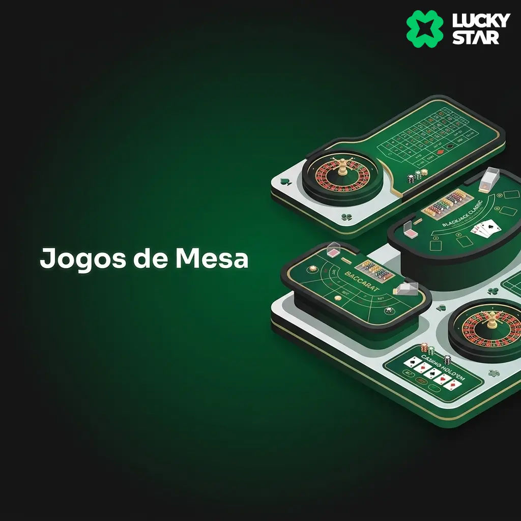 Acesse as versões digitais de bacará e pôquer no Lucky Star Casino com regras tradicionais completas.