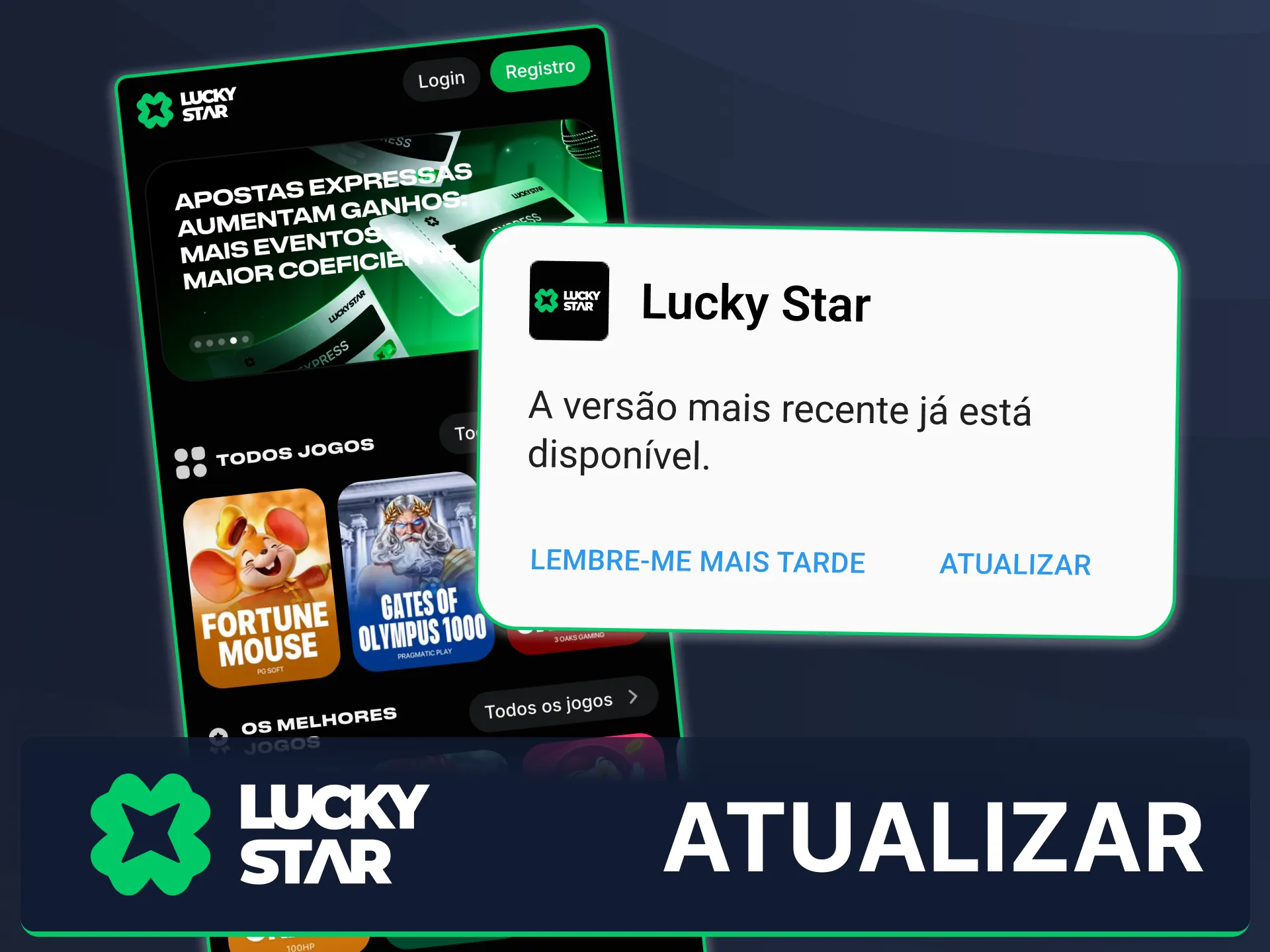 Atualize o app Lucky Star no Android para garantir mais segurança, novos recursos e melhor desempenho.